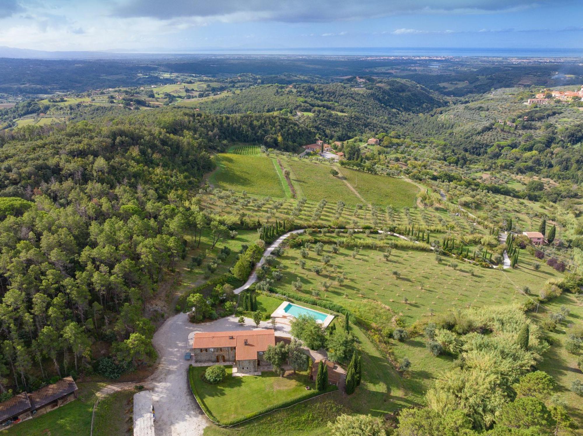Villa Cava Alta Riparbella Exterior photo